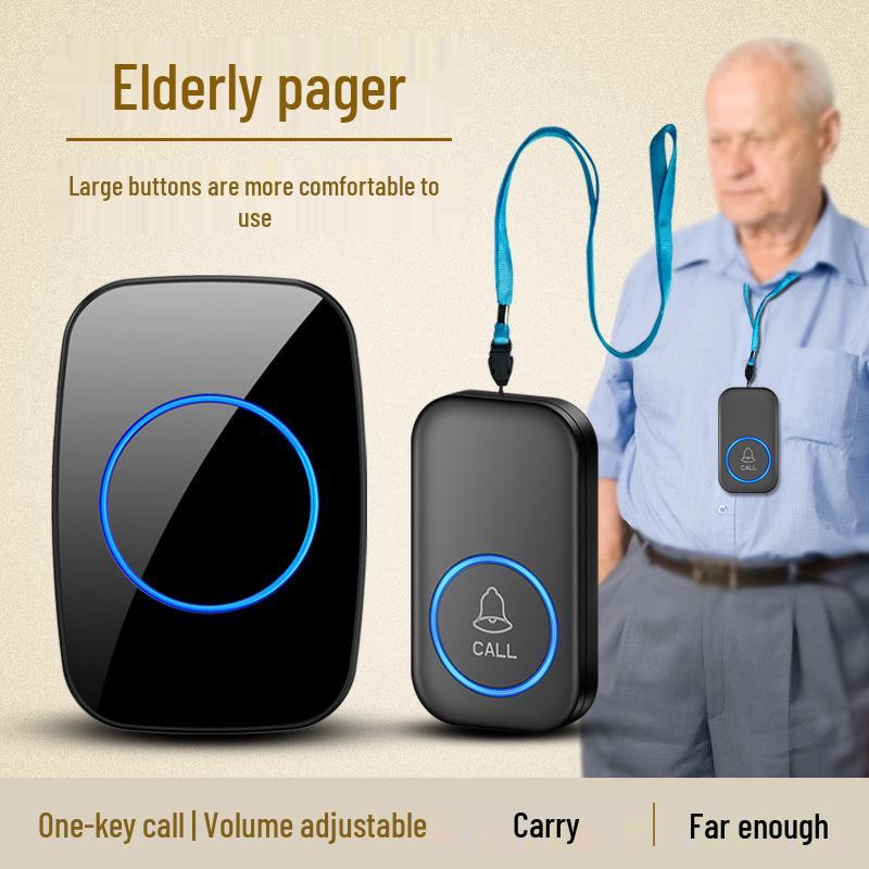 Wireless Home Emergency Call Button for Elderly - Bedside Remote Alert System