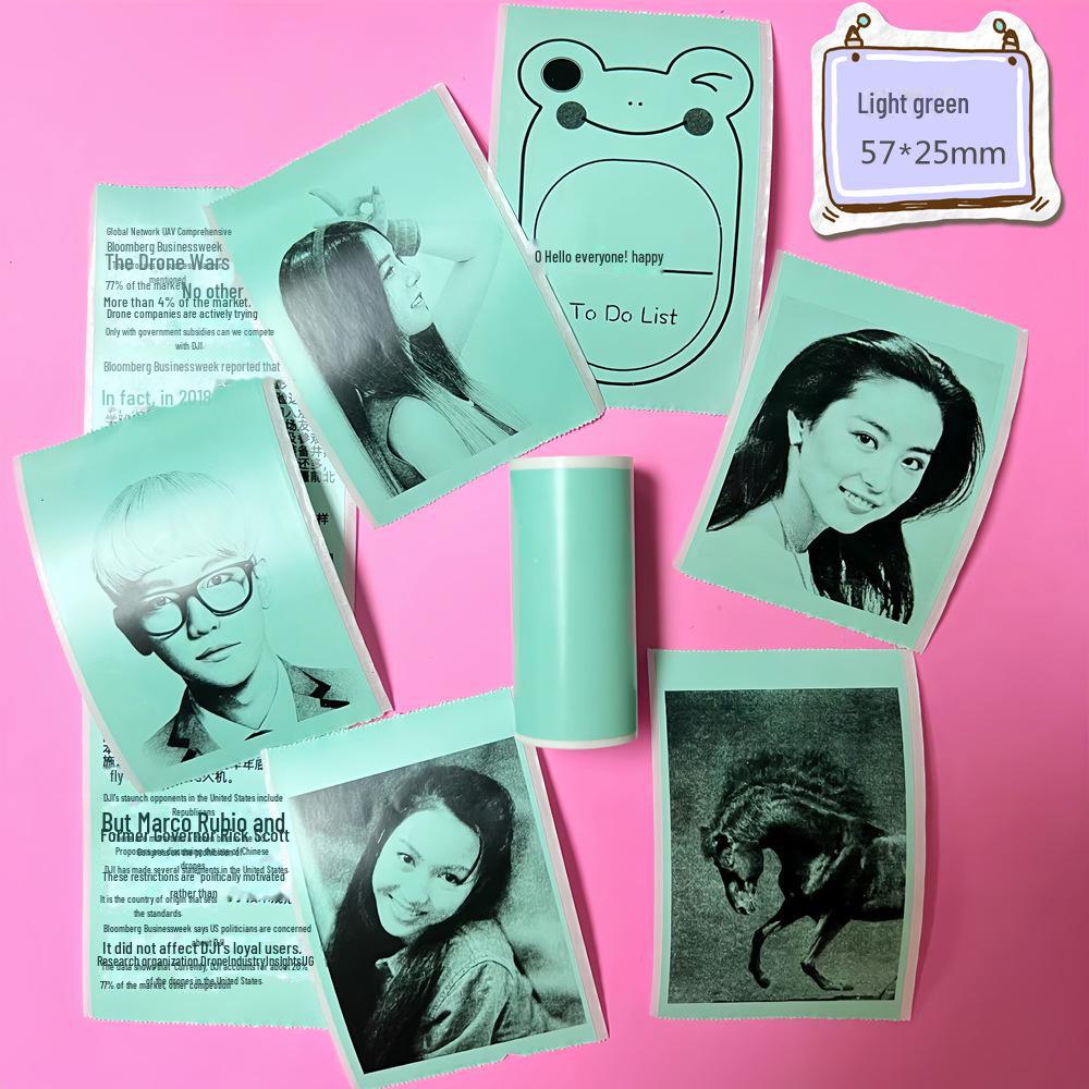 57x25 Color Self-Adhesive Sticker Labels for Children's Camera with Thermal Printing