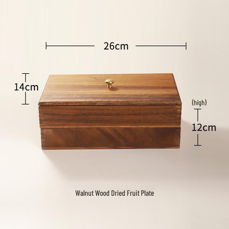 Black Walnut Wood Snack Box
