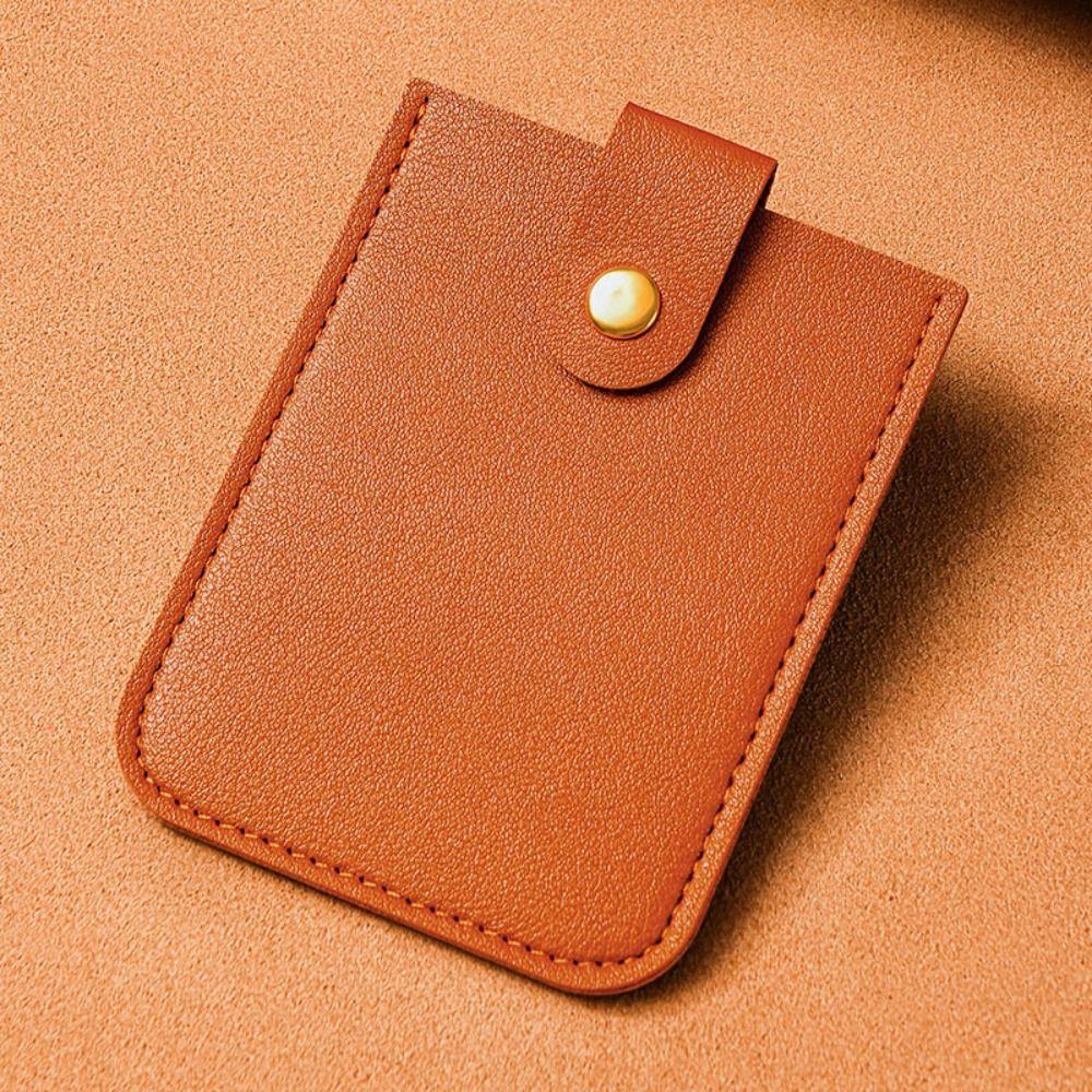 

Однотонный чехол для визиток, выдвижной тип, короткий кошелек, модные картхолдеры, клатч, мужской коричневый