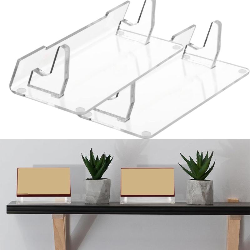 2pcs Acrylic Organizers for Video Game Consoles and Accessories Easy Assembly Display Bracket Modern Gaming Accessory