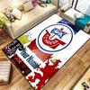 Fc Heansa Rostock Teppich mit individuellem Namen für Wohnzimmer, Schlafzimmer, Zuhause, Sofa-Dekoration, rutschfeste Bodenmatte für Kinder zum Spielen