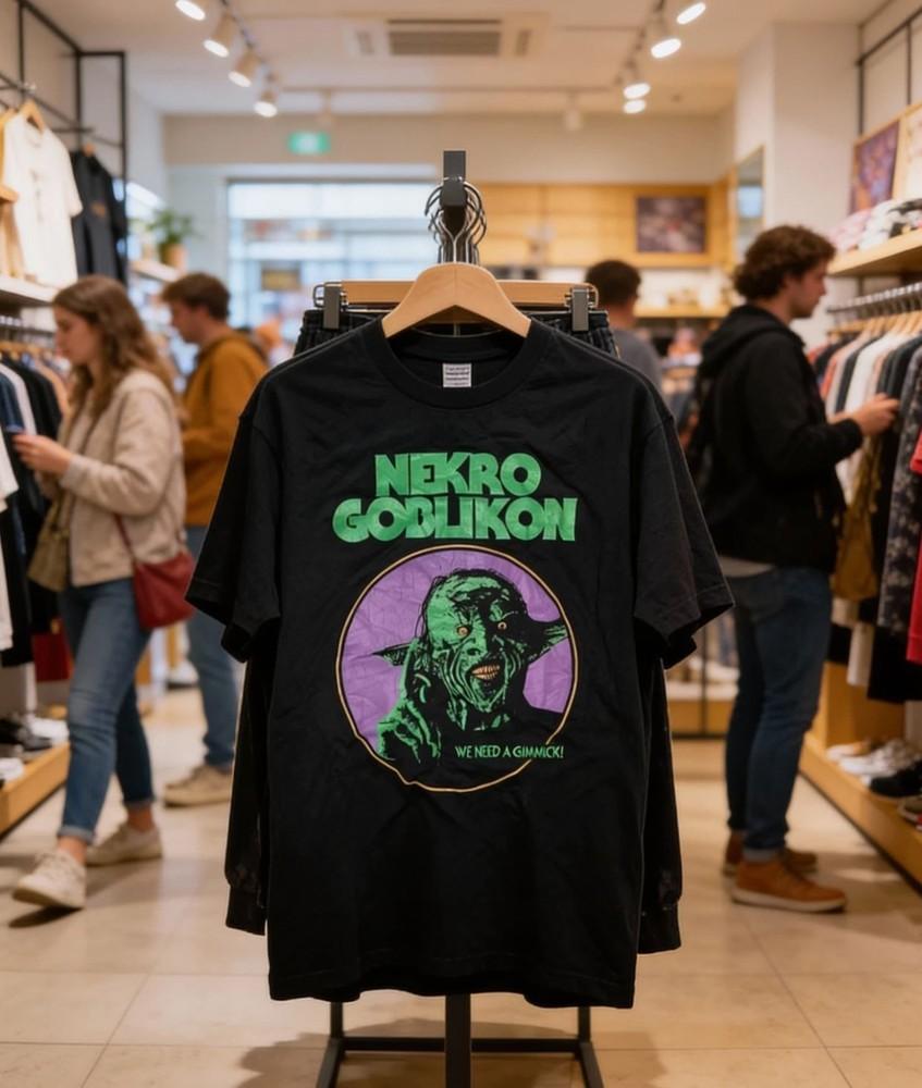 

Nekrogoblikon Band We Need A Gimmick T Shirt Full Size NWT Unisex T-Shirt S