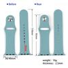 Silicone Watch Band 44mm 40mm 38mm 42mm Sport Loop Bracelet Waterproof Watchband iWatch Series 6 SE 5 4 3