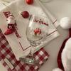 Exquisite Christmas Wine Glass - Glass Cup for Festive Holiday Drinks & Decor, Ideal for Gifting At Parties and Celebrations
