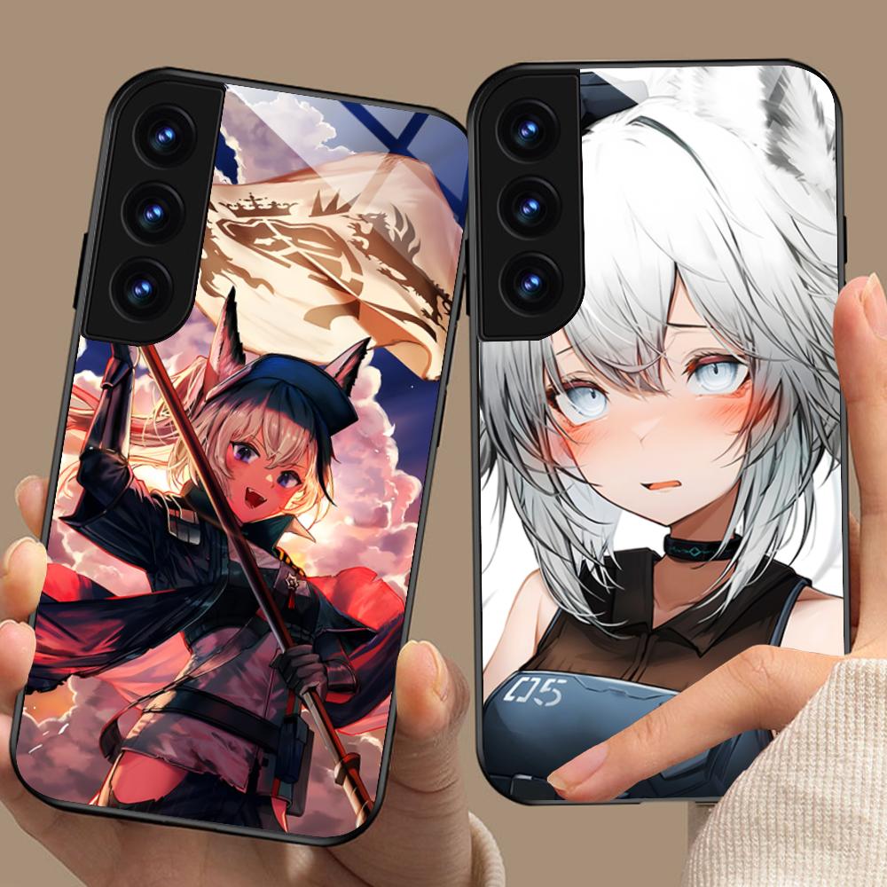 Arknights Grani Glas-Handyhülle für Samsung Galaxy A56 55 54 53 52 51 36 35 34 23 16 15 5G, farbenfrohe Hülle