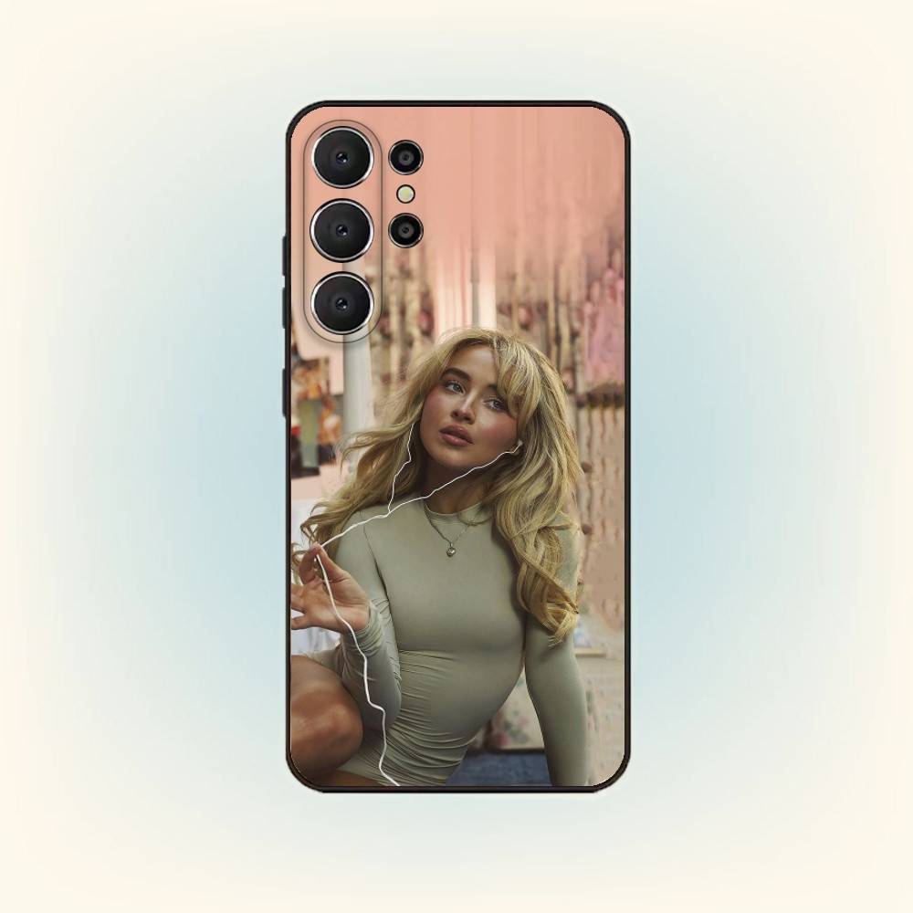 S-Sabrina Singer C-Zimmermann Handyhülle Für Samsung S26,S25,24,23,22,30,21,10,9,Ultra,Plus,Lite,Schwarze Weiche Hülle