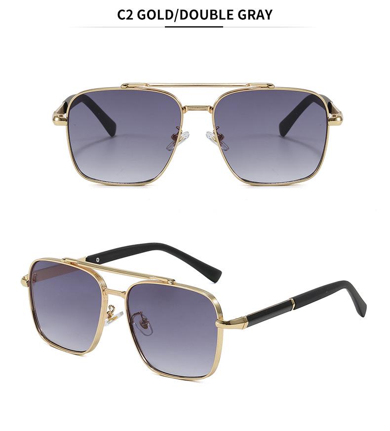 New Men's Fashion Square Frame Driving Sunglasses