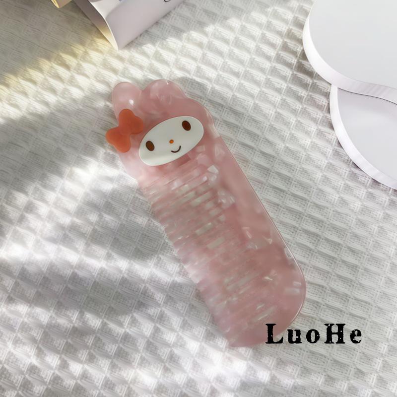 Hochwertiger, niedlicher Haarkamm aus Acetat mit Cartoon-Motiv für Damen – Koreanischer Stil