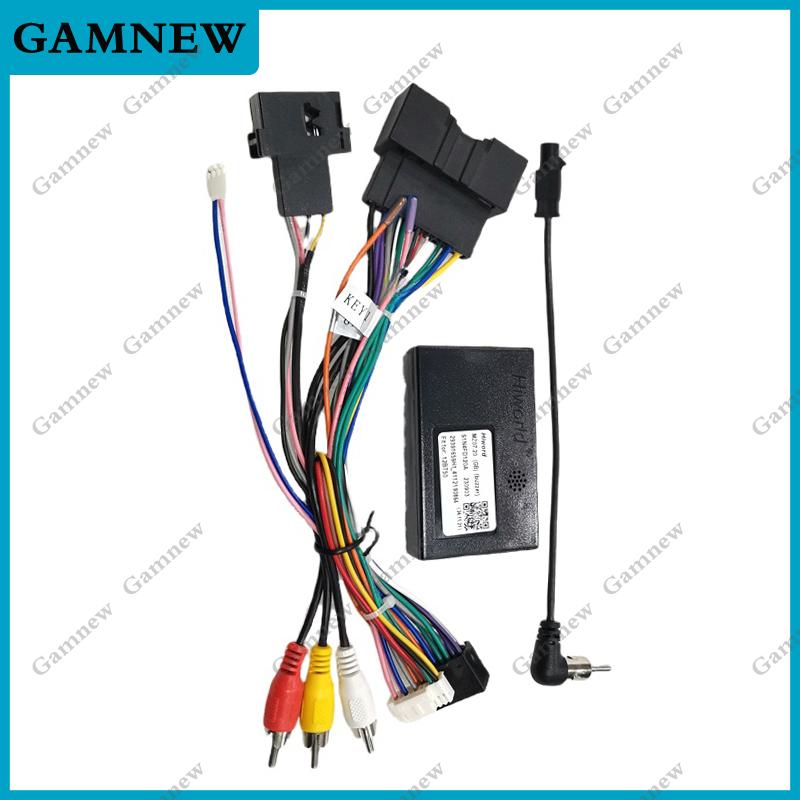 Car 16pin Android Wiring Harness With Canbus Box for Mazda BT-50 2015-2020 Aftermarket Stereo Installation Wire Adapter
