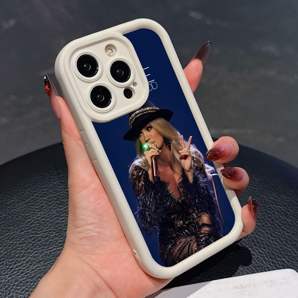 Carrie Underwood Mobile Phone Case for iPhone 17 16 15 14 13 12 11 Air Pro Max Plus Thicken TPU Colorful Cover Cellphones Pretty