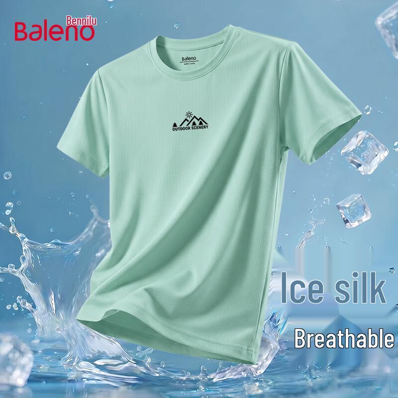 Baleno Men s Ice Silk Quick-Dry Round Neck T-Shirt XL