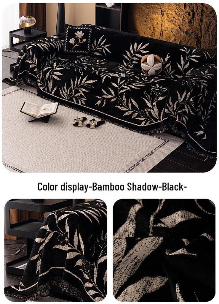 Chenille All-Season Universal Sofa Cover - Anti-Scratch, One-Piece Full Cover Blanket Cushion