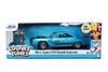 JADA TOYS Maßstab 1/24 Looney Tunes Plymouth Road Runner 1970 Blau mit Coyote-Figur (Looney Tunes Wile E. Coyote Road Runner 32038) [Parallelimport]