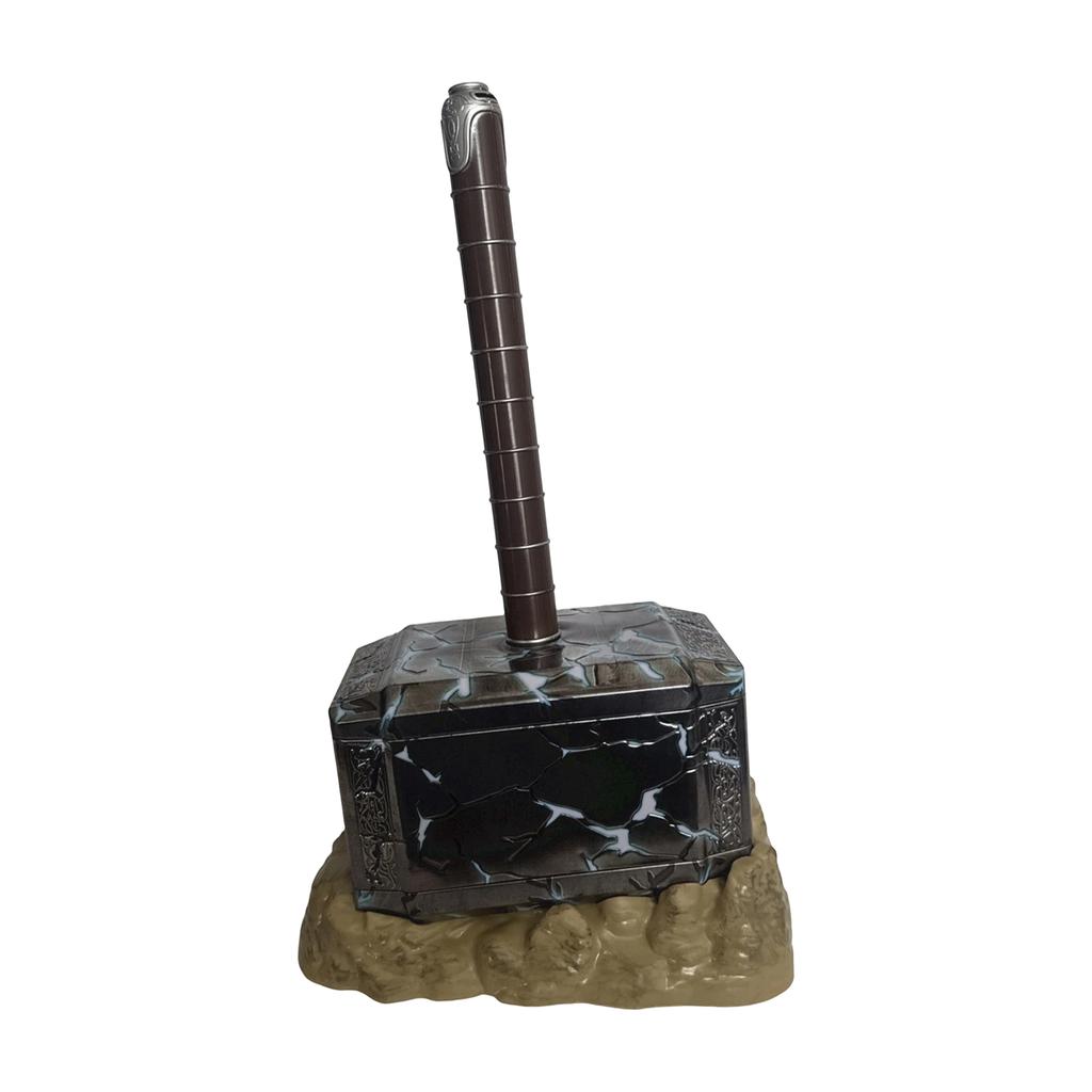 Popcorn Bucket Shaped Like a Hammer with Stand Durable Material Suitable for Collectors and Movie Themed Events