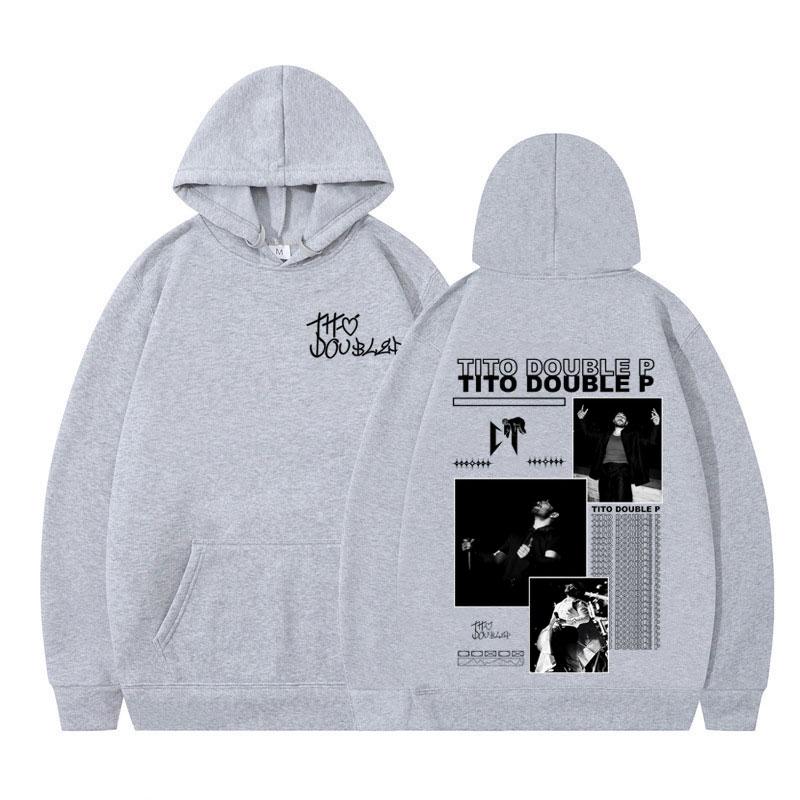 Tito Doble P Album Merch 2025 Hoodie Men Women Autumn Winter Hip-hop Sportswear Long-sleeved Oversized Loose Pullover Streetwear