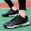 Absorção de choque do casal anti-skid resistente ao desgaste moda ao ar livre sapatos de badminton sapatos de vôlei treinamento sapatos esportivos