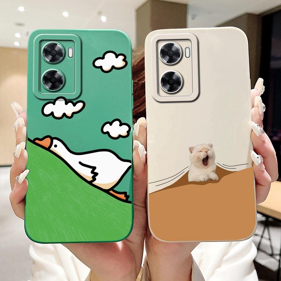 For Oppo A57 4G Case Oppo A57s CPH2385 Cute Funny Cartoon Cover Soft TPU Phone Case For Oppo A77 4G Oppo A77s Fundas 6.56'' Capa