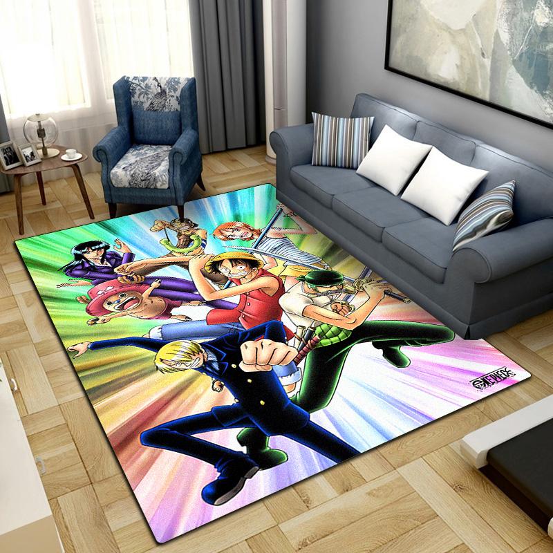 Anime Pirate Adventure Print Carpet Large Area Rug Non Slip Washable Floor Mat Bedroom Home Decor LXR157