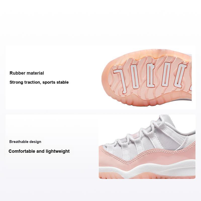 Jordan Boys Pink/White Air 11 Retro Low Ps Legend Kids Sneakers 580522-160 Cm