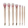 Mermaid Makeup Brush Set With Artificial Fiber Cosmetic Tools For Beauty Enthusiasts