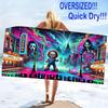 Chucky Print Beach Towel, Large Soft Quick Dry Towel for Beach Camping Swimming