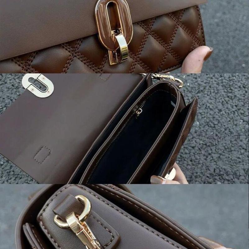 Light Luxury Niche Handbag, Diamd Chain Single Shoulder Crossbody Small Square Bag, Exquisite Commuting Small Bag