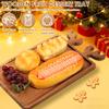 Christmas Appetizer Platter Wooden Food Serving Dish Plate Charcuterie Board Dessert Plate Fruit Trays for Kitchen Party Decor