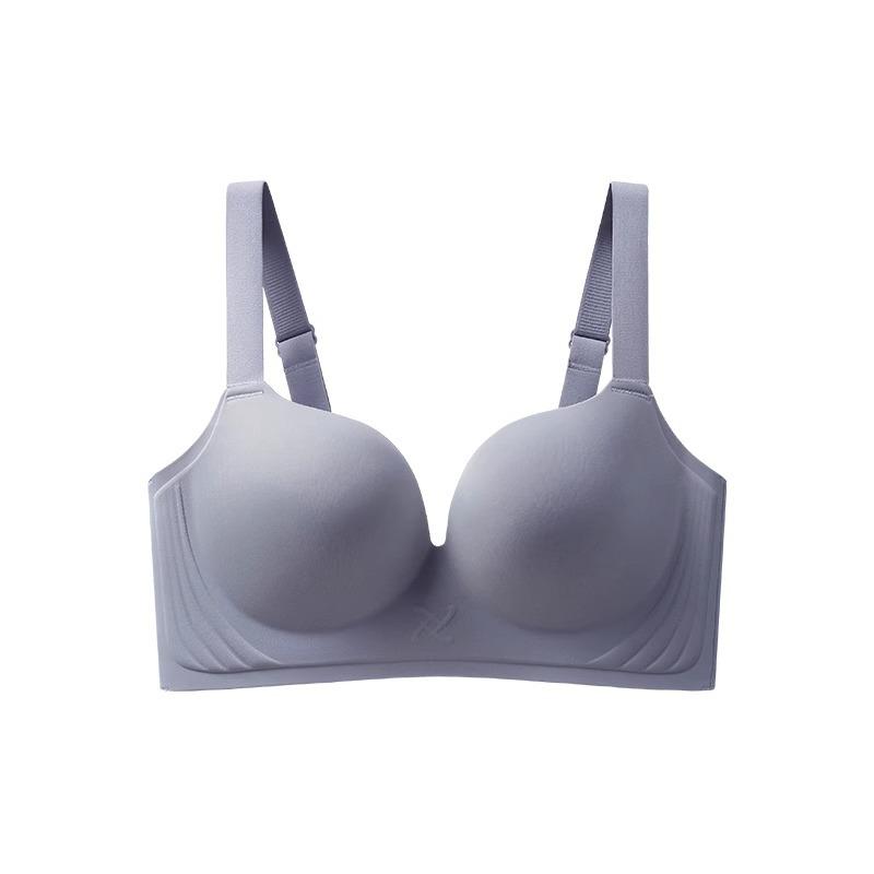 Gather Without Steel Rim Underwear Women's Full Cup Close Pair of Breasts Anti-sagging External Expansion Large Size Bra