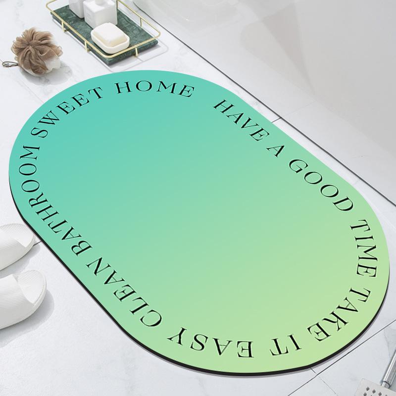 

Modern Simple Home Diatom Mud Mat Bathroom Non-slip Mat Toilet Toilet Easy To Dry Moisture-wicking Foot Mat Durable 40*60cm