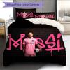 Messi Pattern Bedding Home Decoration Birthday Gift (1 * duvet cover + 2 * pillowcase, without core)