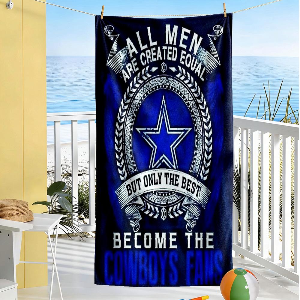 Dallas Beach Towel Soft Durable Quick-Dry Comfortable Lightweight Portable for Swimming,Beach,Camping, Travel, Beach Accessories,Gym
