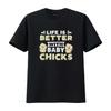 Hühnerbesitzer T-Shirt Liebhaber Landwirt Besser Mit Küken vintage Gewaschen Atmungsaktiv Stilvoll Unisex Bequem Weich Mode