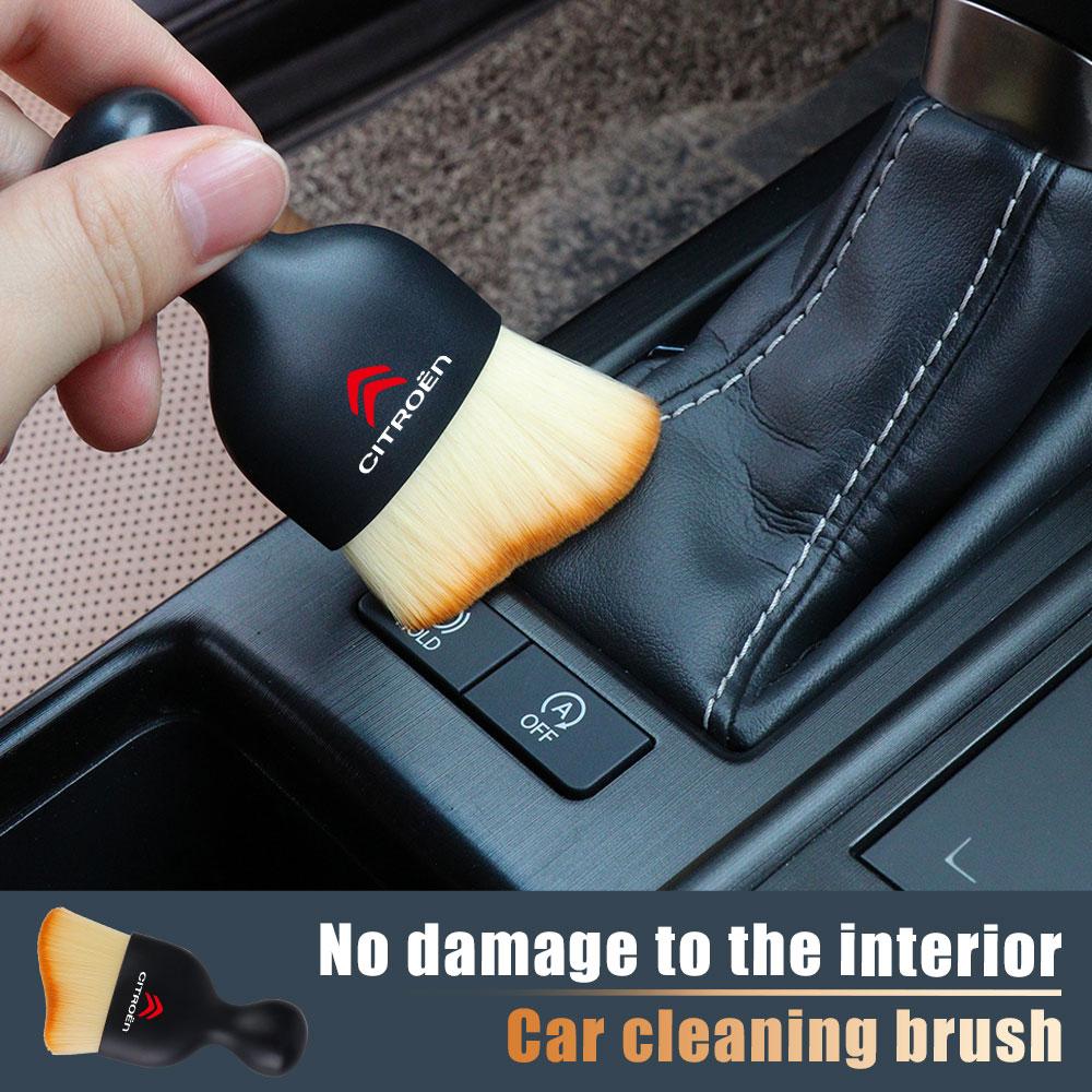 Car Interior Cleaning Tool Air Outlet Cleaning Soft Brush With Shell Dust Brush For Citroen C1 C2 C4L VTS C-ELYSEE C3-XR DS Saxo