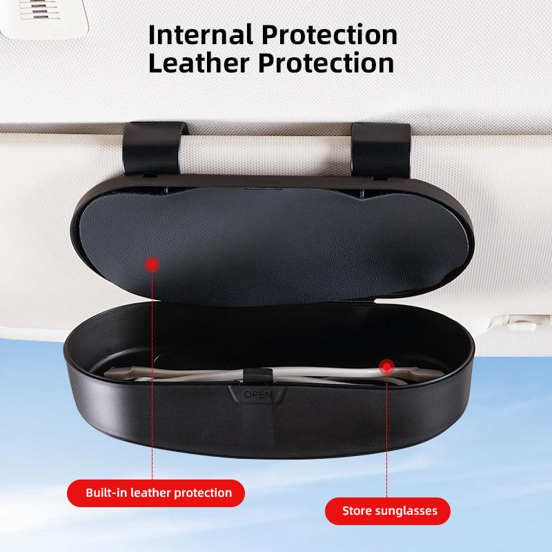 Car Glasses Box Portable Sun Visor Multifunctional Storage Box Accessories Car Hub Cap For Mercedes Benz AMG W214 W205 W204 W206