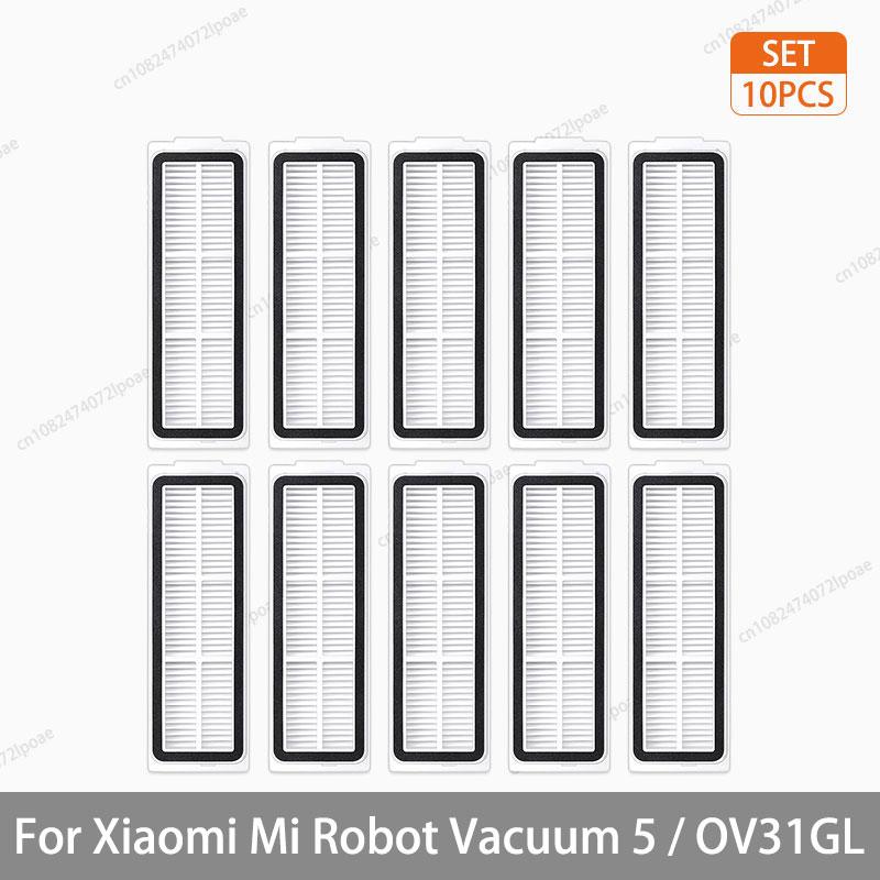 For Xiaomi Robot Vacuum 5 / OV31GL Cleaner Accessories Main Brush Side Brush Hepa Filter Mop Cloth Dust Bag Parts Spare