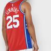 Nike Philadelphia 76ers Ben Simmons Swingman Jersey For Men Red Men's AT9812-658