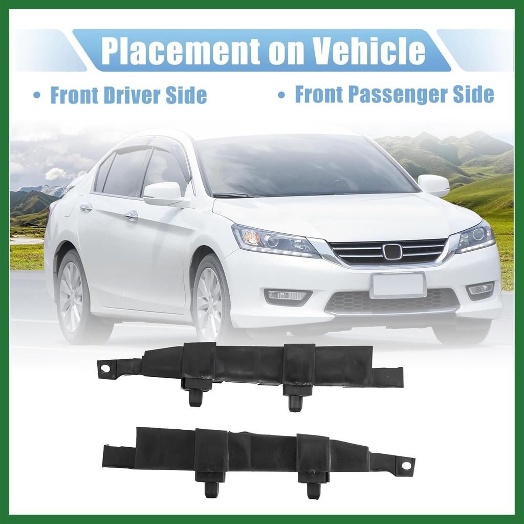Motoforti 1 Pair Front Bumper Mount Support Bracket for Honda Accord 2006 2007 71193SDAA10 71198SDAA10 Left and Right Side Long-lasting