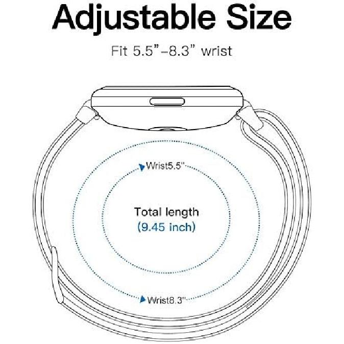 Compatible for RUIMEN Smart Watches Bands, 22mm Stretch Elastics Nylon Adjustable Replacement Strap Accessories for Men & Women Compatible for RUIMEN