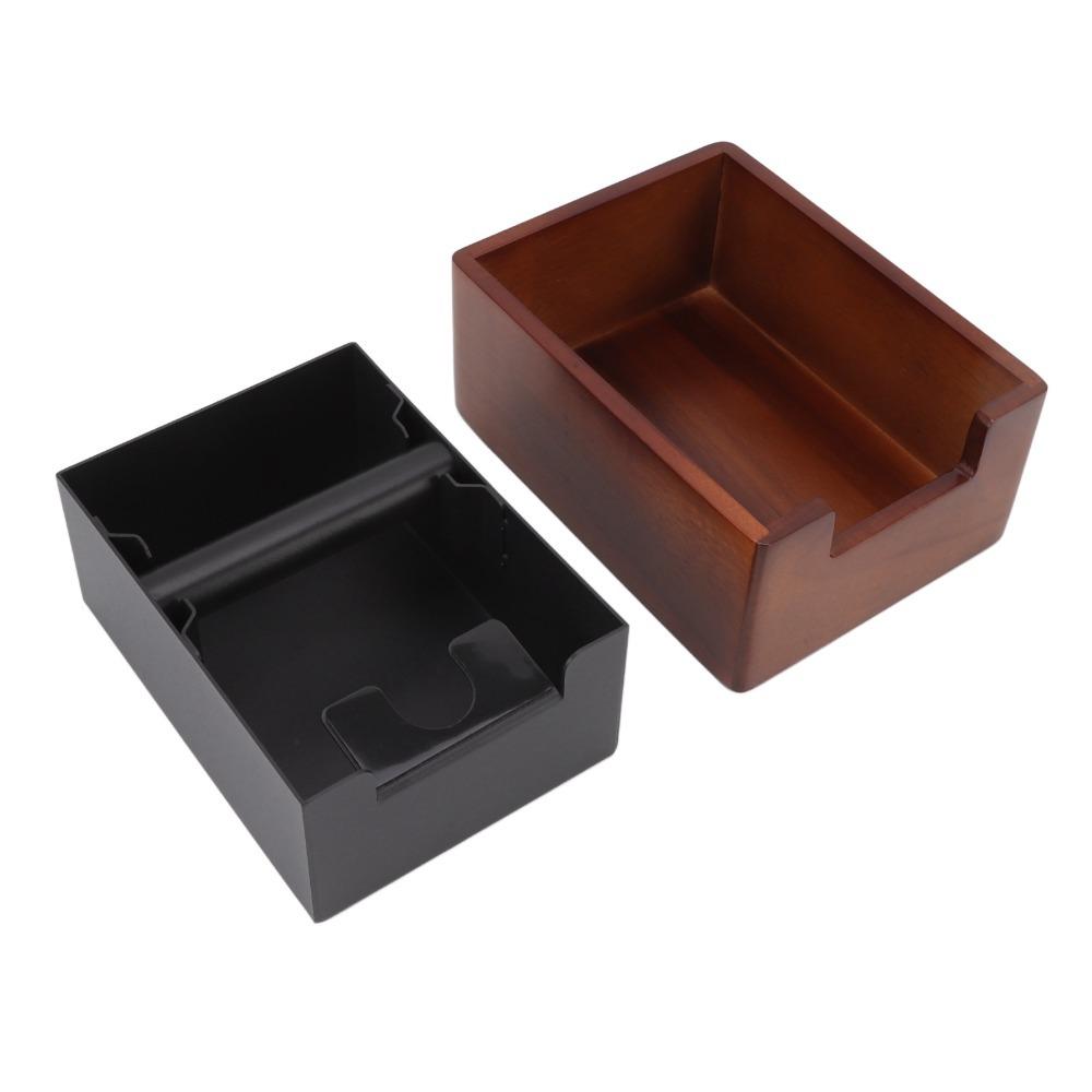 Integrated Construction Coffee Knock Box Wood ABS Iron Material Coffee Grind Dump Bin  Home Use