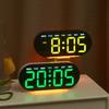 Vibrant Multi-Function LED Digital Clock - Stylish Bedroom Decor with USB Output Alarm and Ambient Lighting - Perfect for Mode