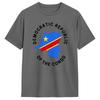 Congo Flag T Shirts for Unisex Pure Cotton Novelty TShirts Crew Neck Tee Shirt Short Sleeve Tops Summer