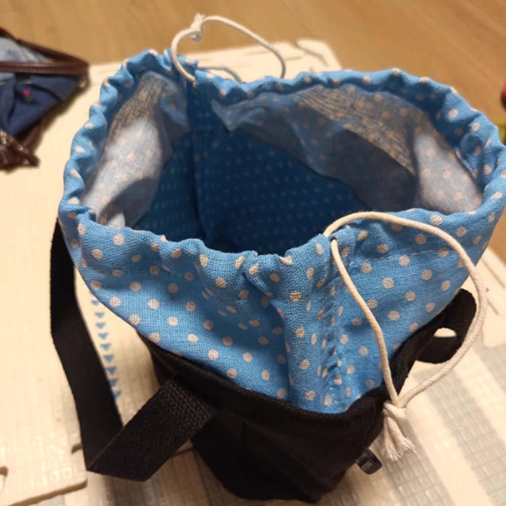 Large Capacity Thermal Insulation Bag Canvas Picnic Box Pouch Drawstring Lunch Handbag  School