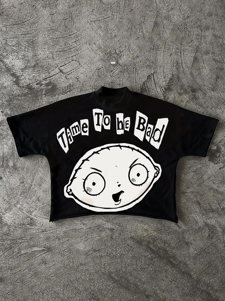 Harajuku Letter Graphic T Shirts Y2k Tops Unisex Unisex High Street Oversized T Shirt Pro Choice Streetwear Vintage Tee Clothing