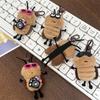 1/3Pcs Cute Cockroach Doll Keychain Creative Stuffed Animal Keyring School Bag Pendant Backpack Hanging Decoration Lovely Gift