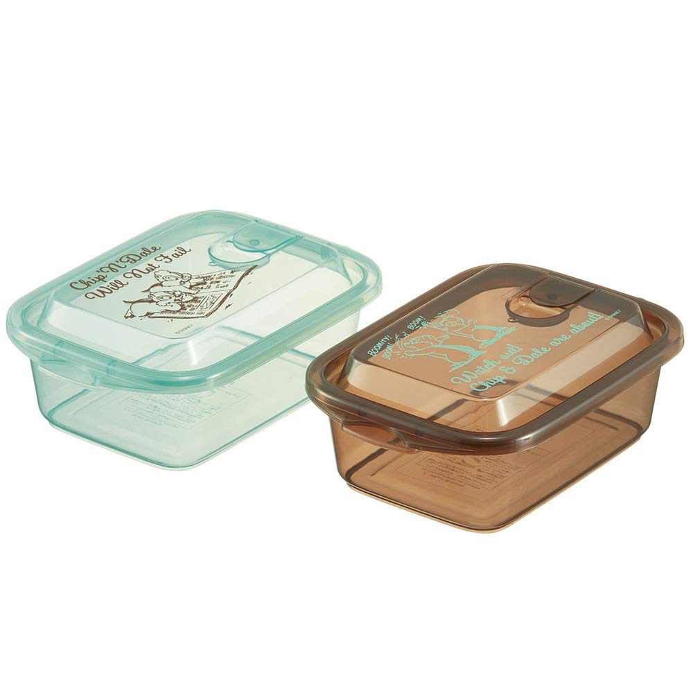 

Skater Fluffy Storage Side Dish Sealed Chip Dale FCNF2W Containers, 500ml, 2-Pack, Storage, Containers, & Disney,