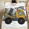 1Pc American Truck 2D FLAT Print Flannel Blanket,High Quality Comfortable for All Seasons,Home Decor,Warmth and Comfort,Perfect for Christmas Gifts