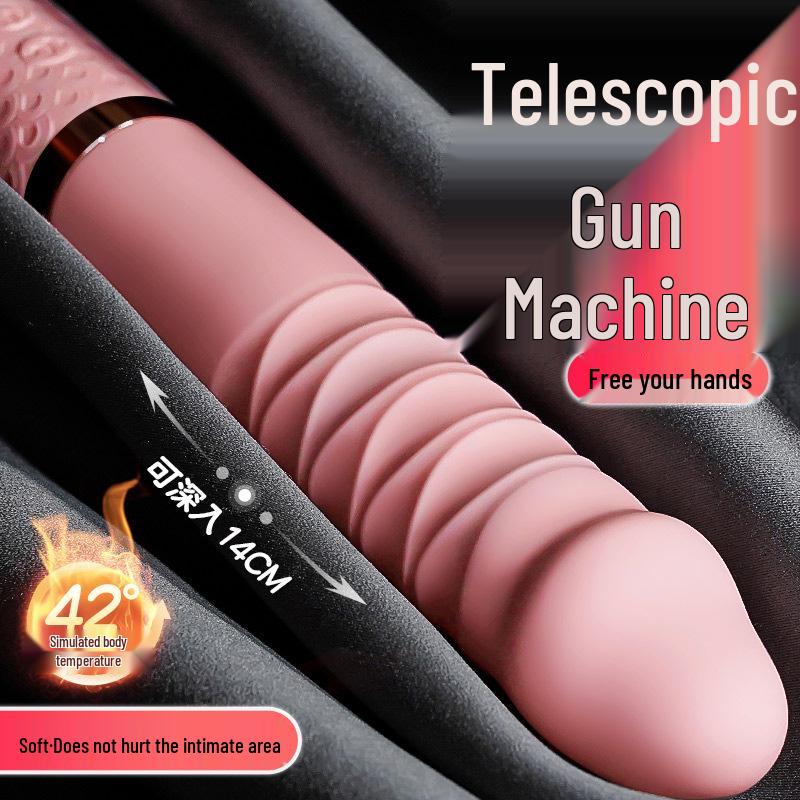 Women's Vibrating Massage Wand with Telescopic Motion and Stimulating Functions