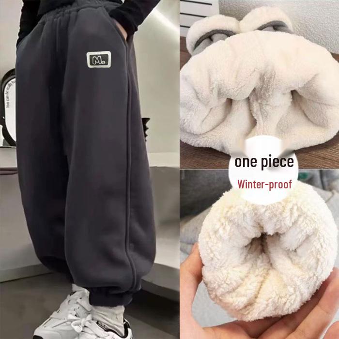 

Детские теплые спортивные штаны на хлопковом флисе для осени и зимы 150 cm