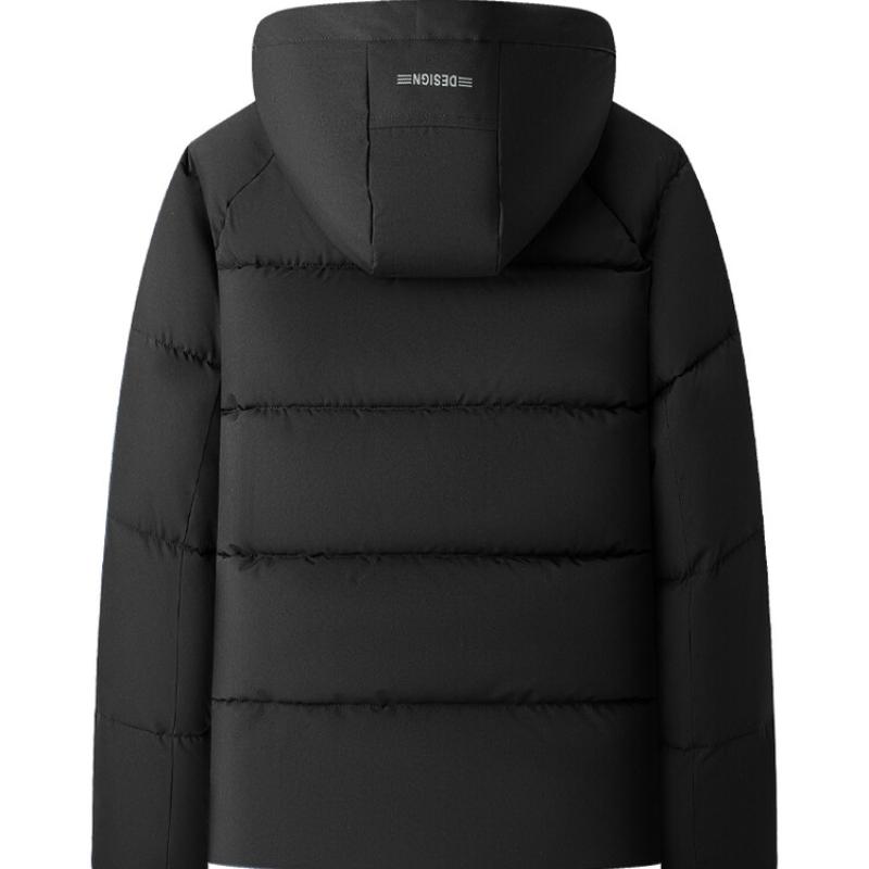 Winter Men's Casual Loose Cotton Jacket, Fleece Lined Padded Warm Keeping Lining, Fashionable Hooded Cotton Jacket